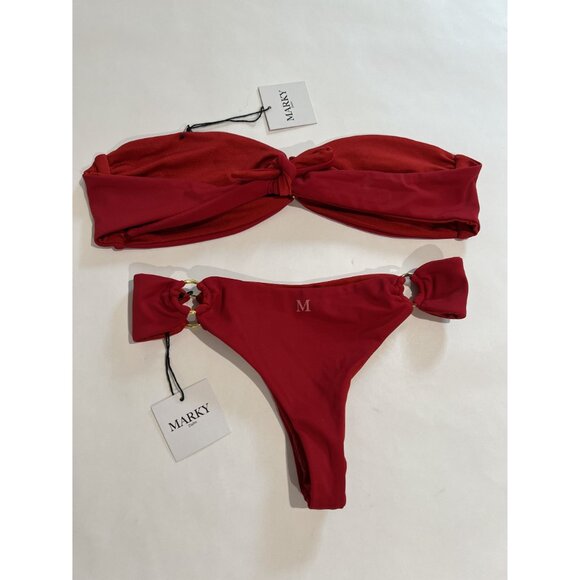 Marky Swim Dangerous in Rose Bikini in Red - Picture 4 of 5